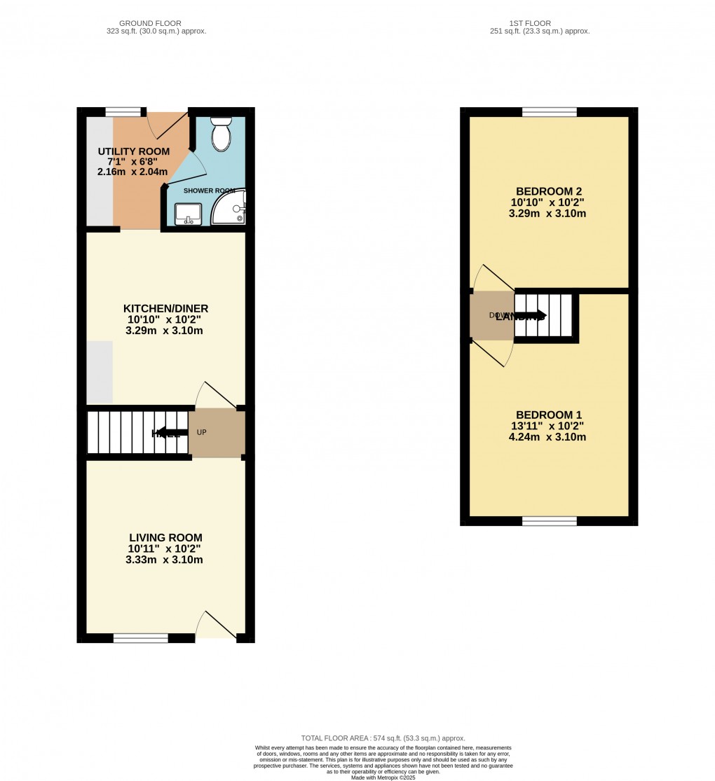 Floorplan for Houghton Conquest, Bedfordshire