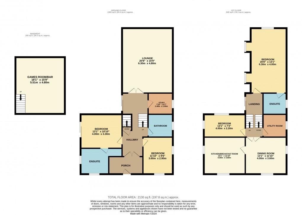 Floorplan for Clophill, Bedfordshire