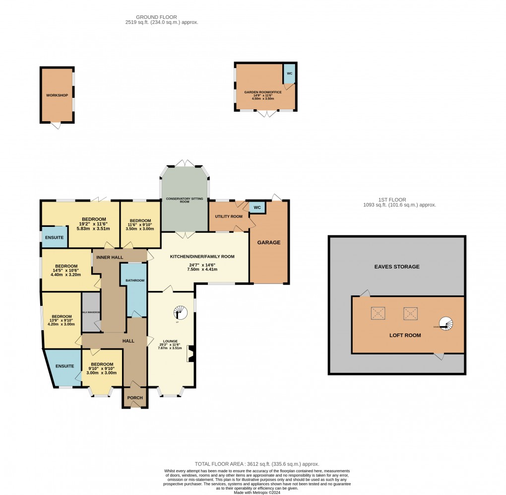 Floorplan for Wilstead, Bedfordshire