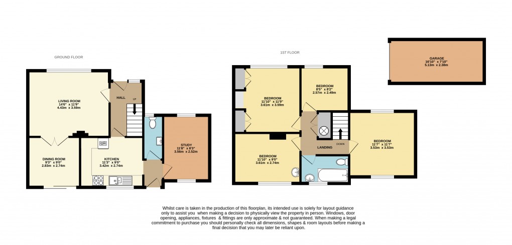 Floorplan for Ampthill, Bedfordshire