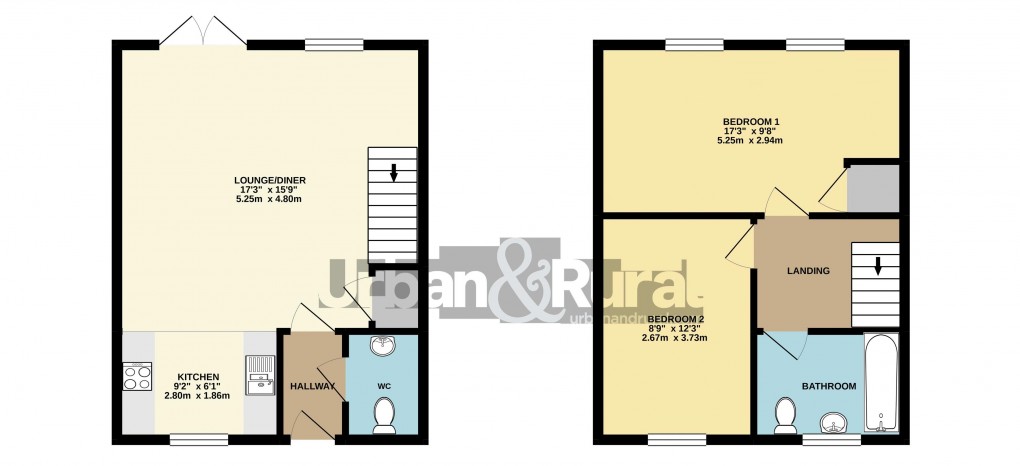 Floorplan for Stewartby, Bedfordshire