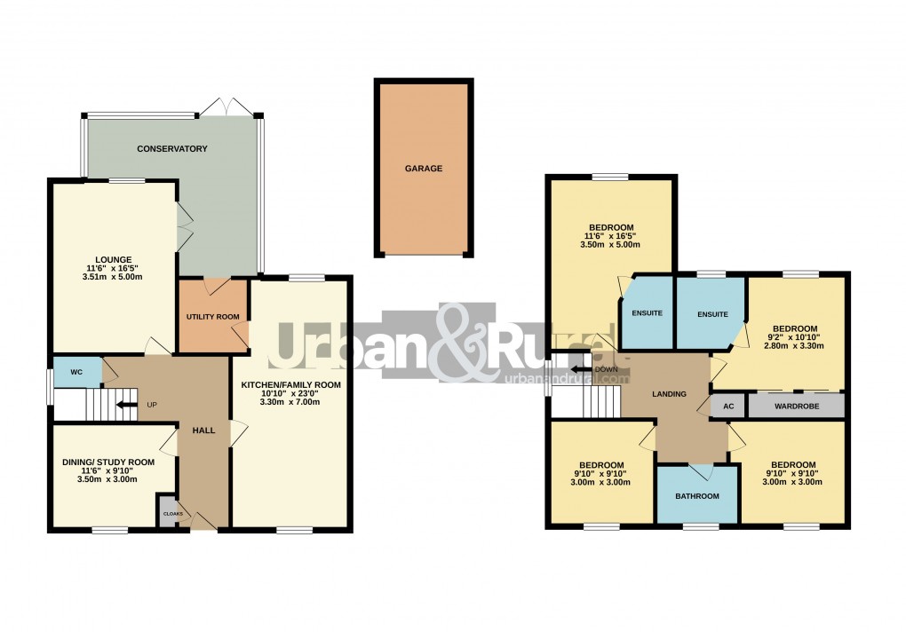 Floorplan for Ampthill, Bedfordshire