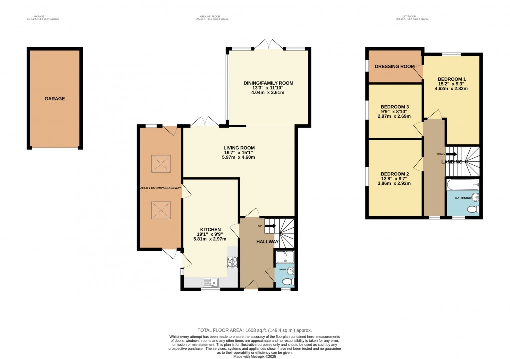 Floorplan for Maulden, Bedfordshire