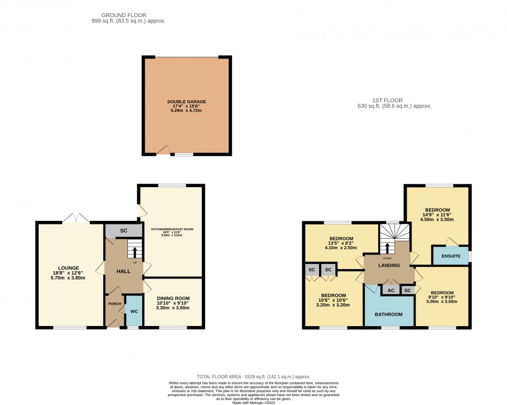 Floorplan for Maulden, Bedfordshire