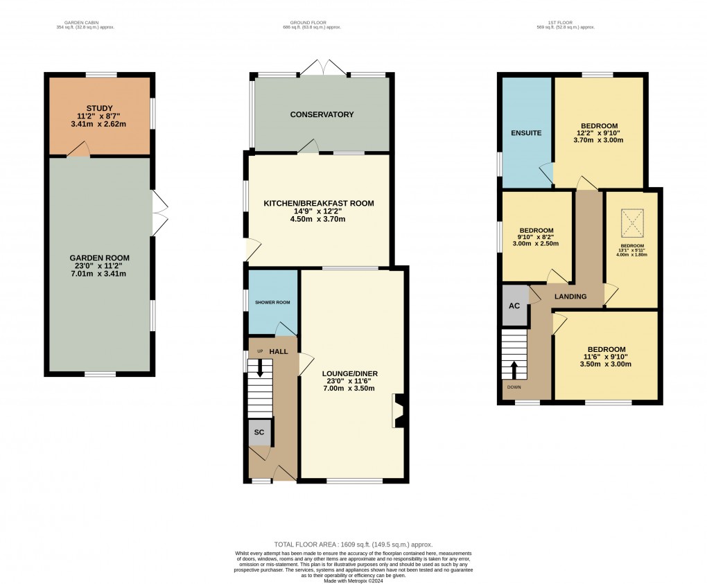 Floorplan for Toddington, Bedfordshire