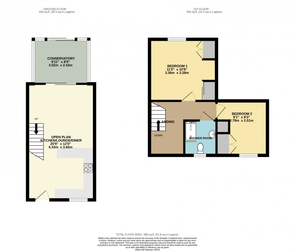 Floorplan for Clophill, Bedfordshire