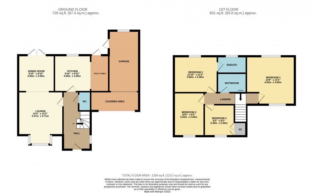 Floorplan for Toddington, Bedfordshire