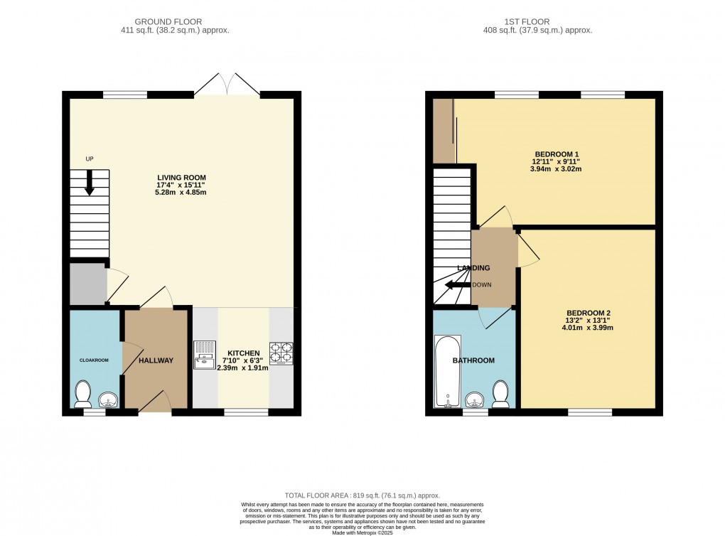 Floorplan for Stewartby, Bedfordshire