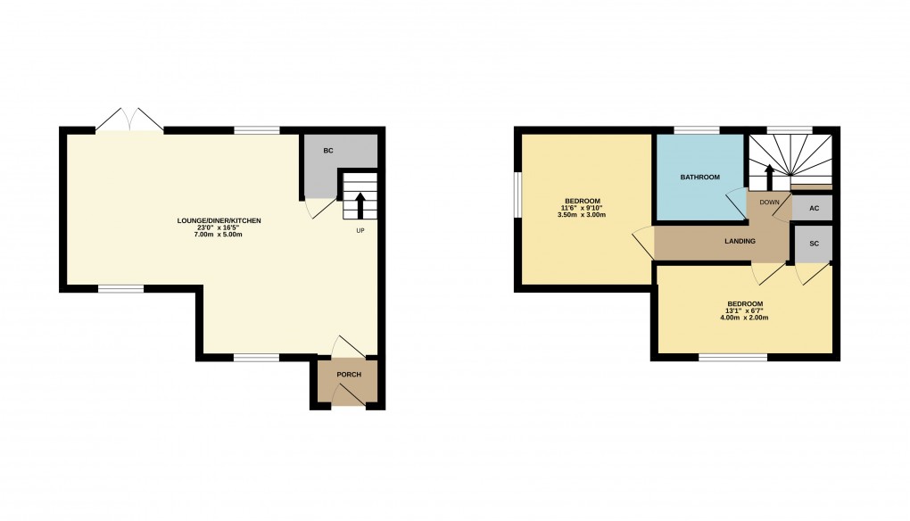 Floorplan for Ampthill, Bedfordshire