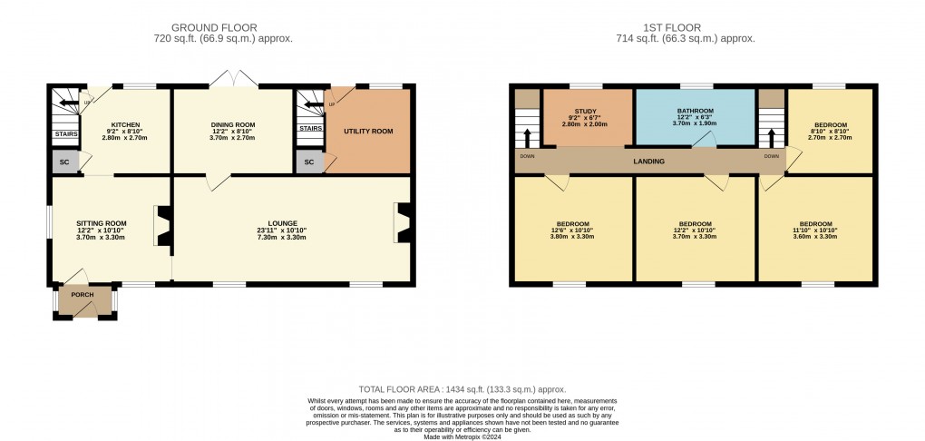 Floorplan for Houghton Conquest, Bedfordshire