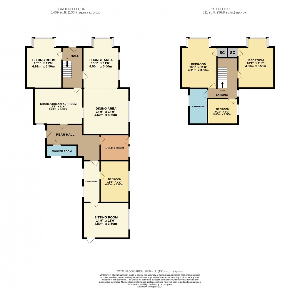 Floorplan for Pulloxhill, Bedfordshire