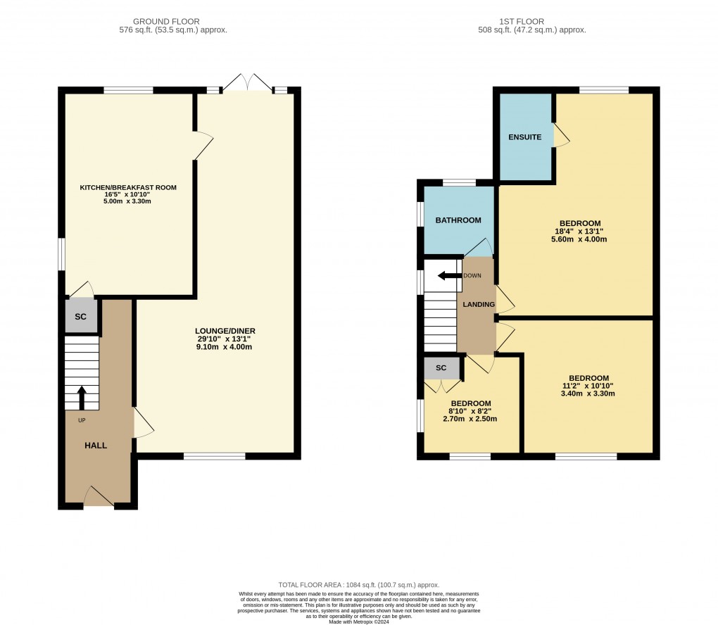 Floorplan for Toddington, Bedfordshire