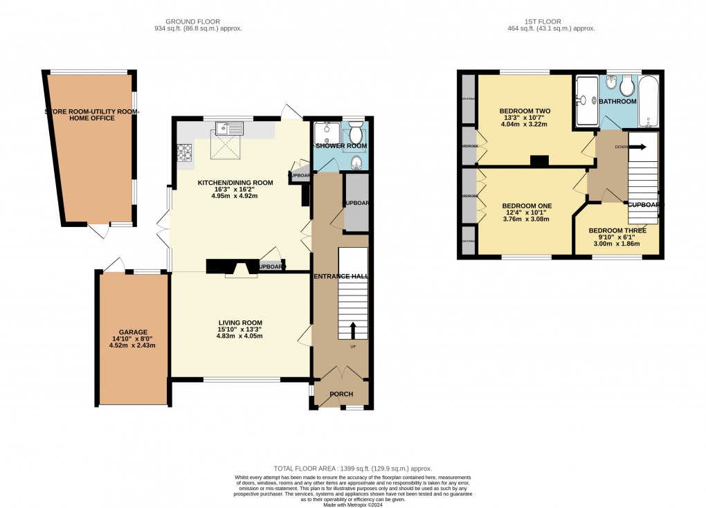 Floorplan for Flitwick, Bedfordshire