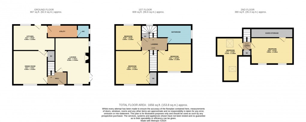 Floorplan for Ampthill, Bedfordshire