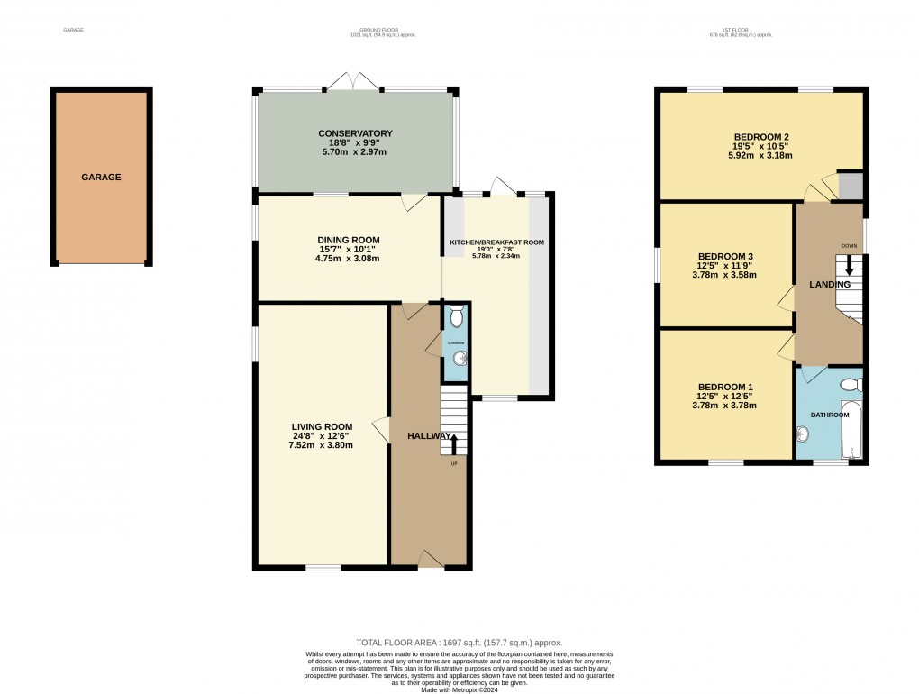 Floorplan for Ampthill, Bedfordshire