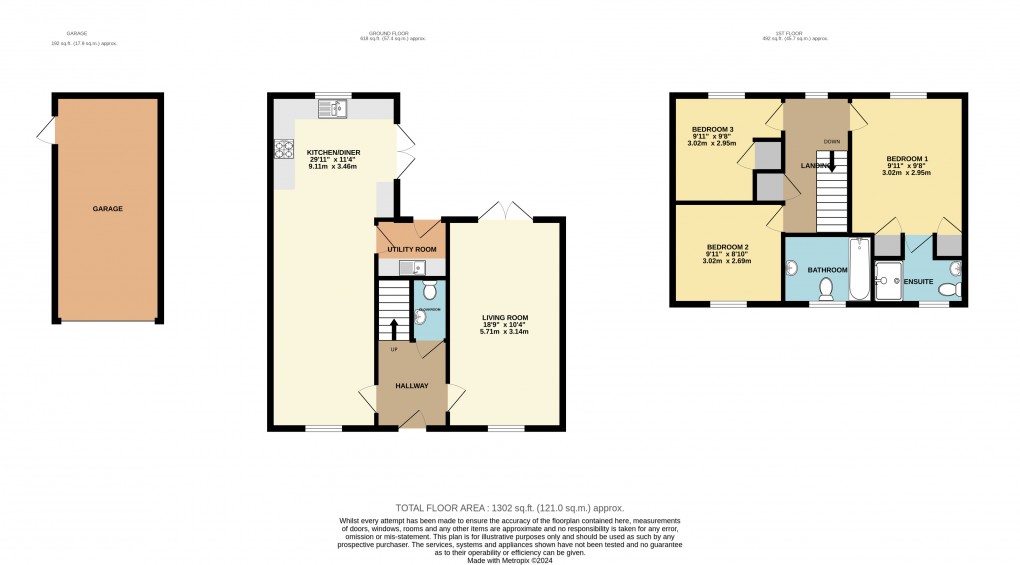 Floorplan for Houghton Conquest, Bedfordshire