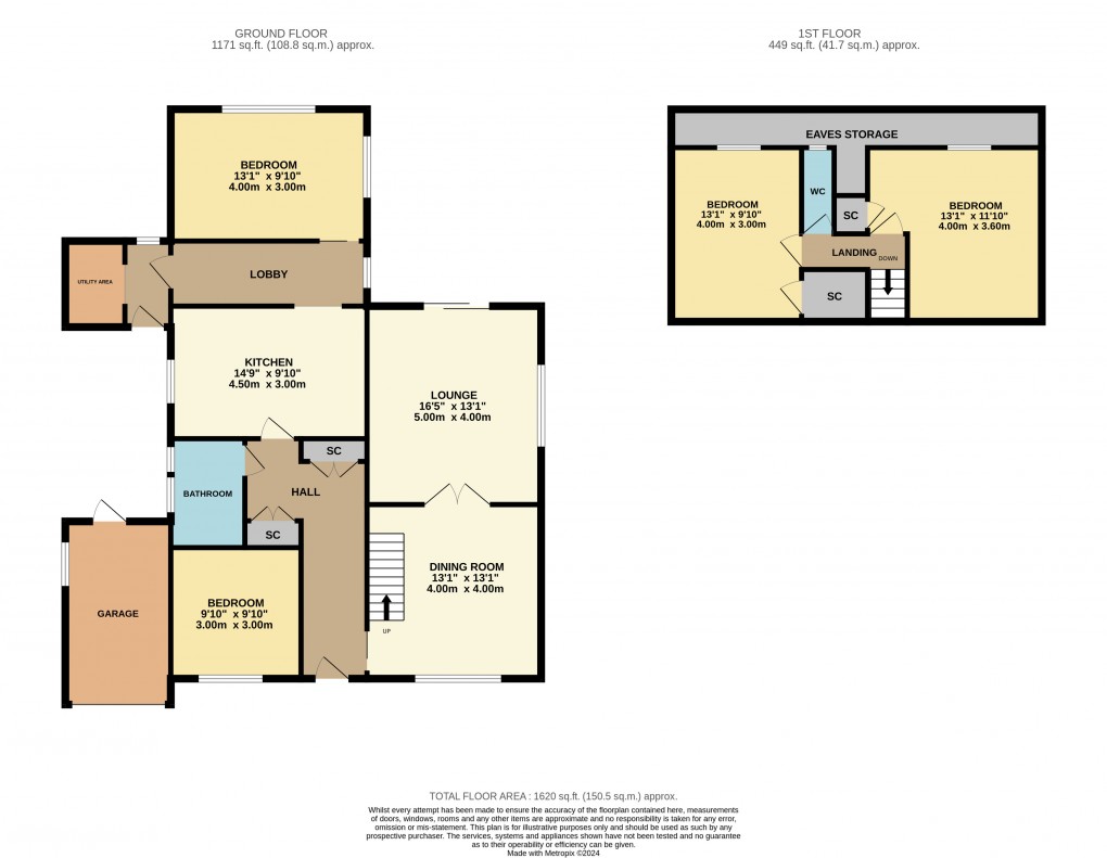 Floorplan for Ampthill, Bedfordshire