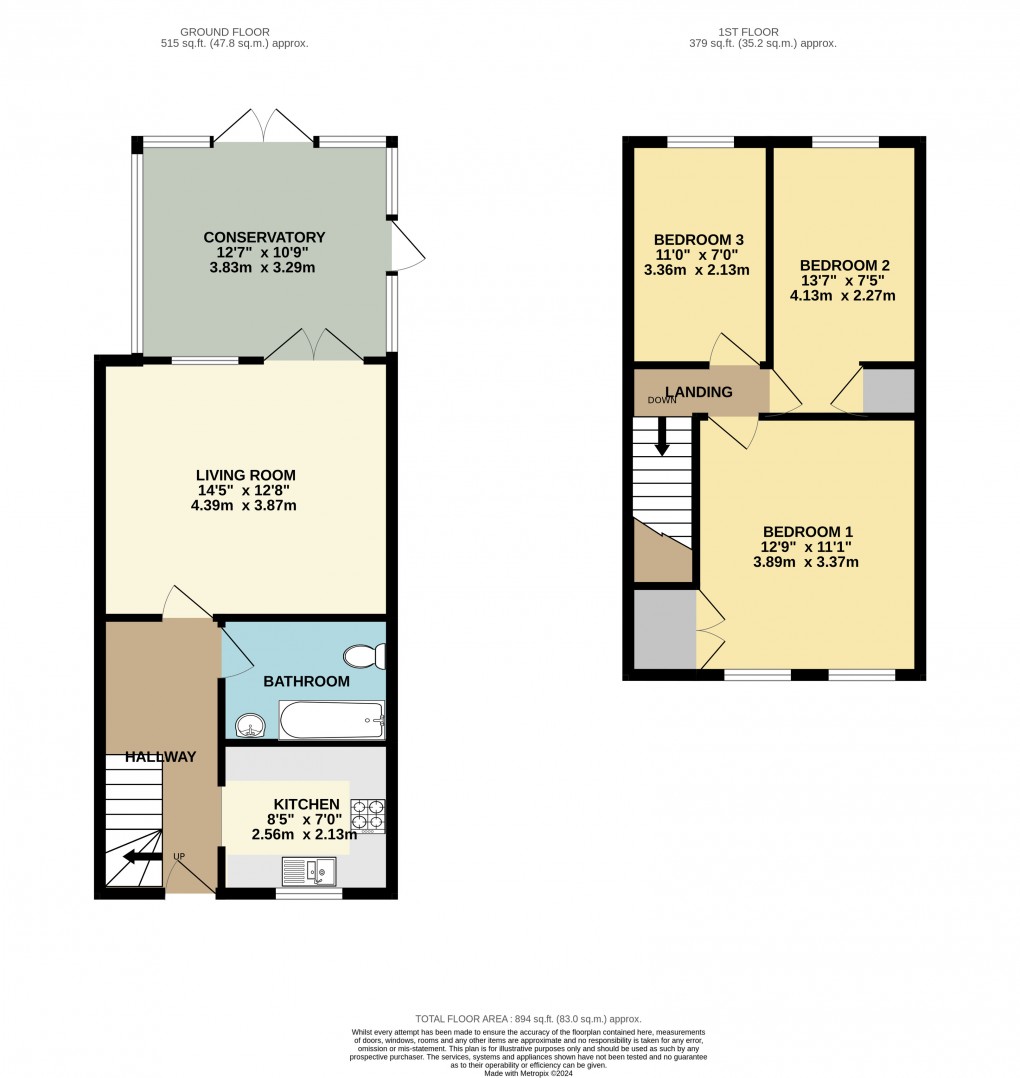 Floorplan for Maulden, Bedfordshire