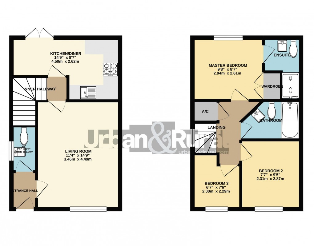 Floorplan for Stewartby, Bedfordshire