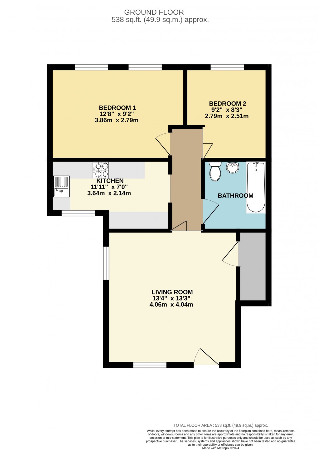 Floorplan for Ampthill, Bedfordshire