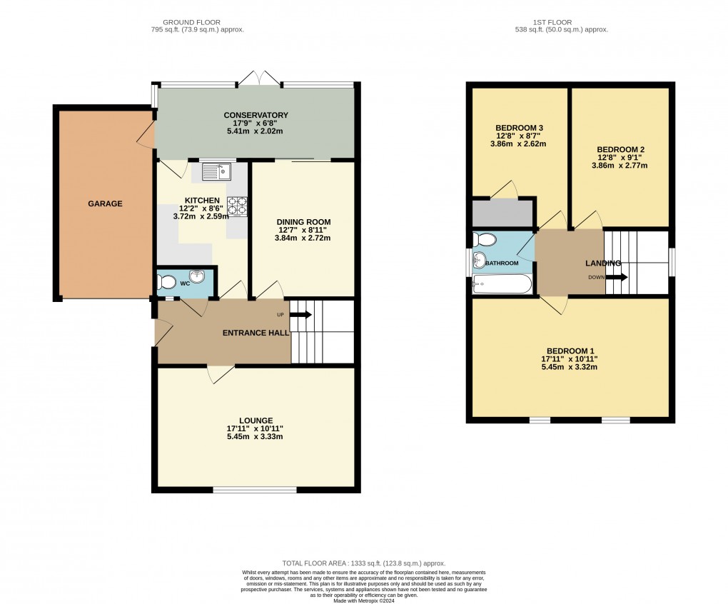 Floorplan for Clophill, Bedfordshire