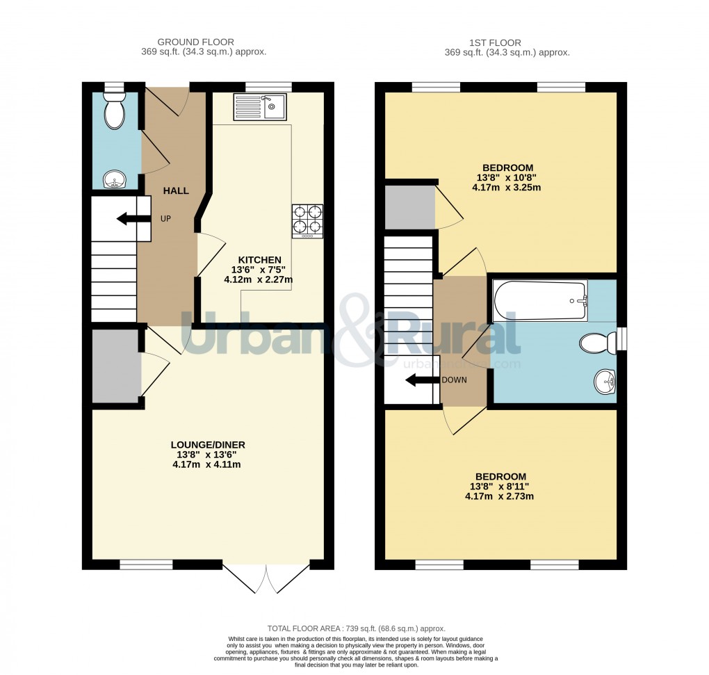 Floorplan for Houghton Conquest, Bedfordshire