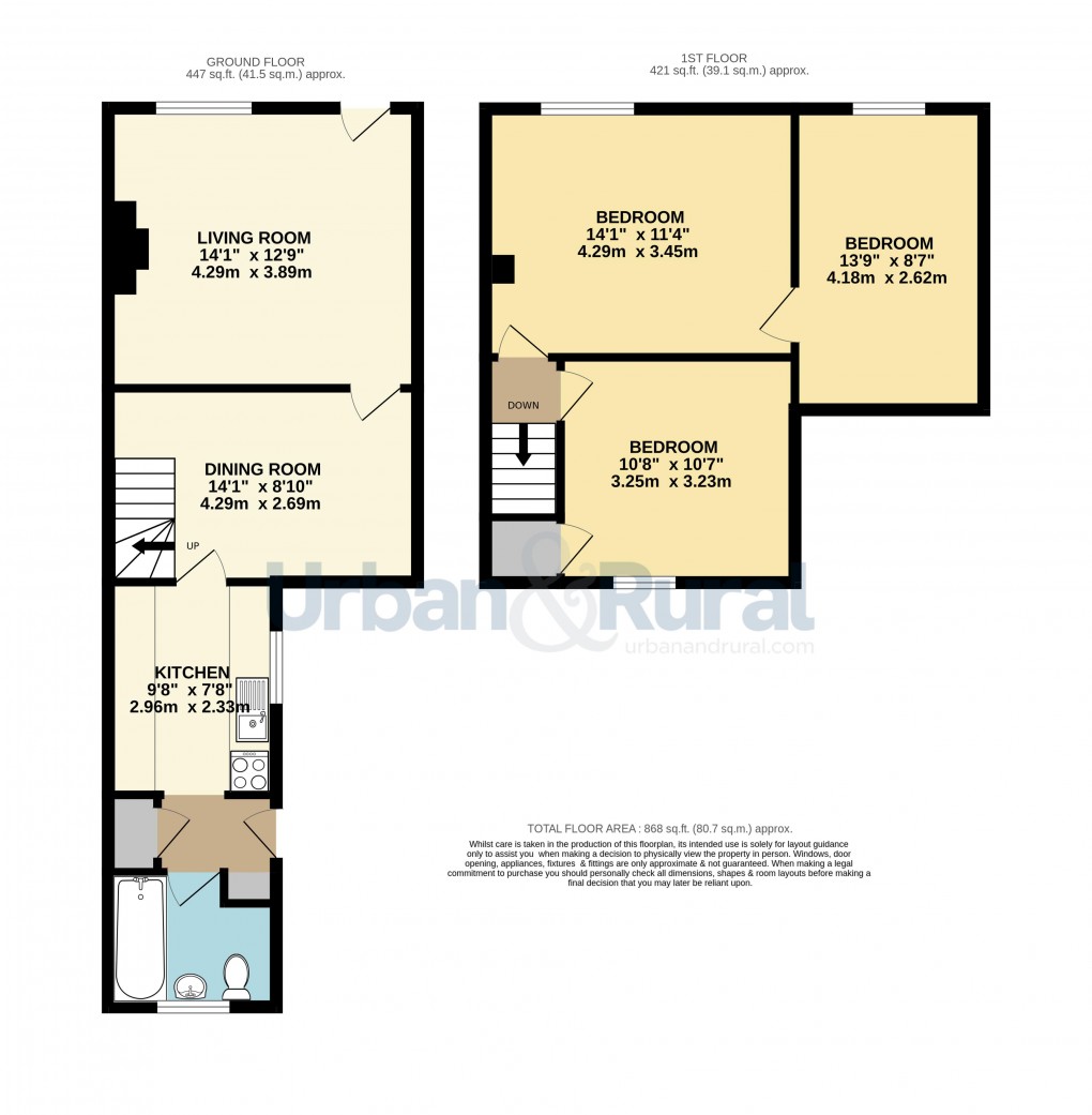 Floorplan for Tingrith, Bedfordshire