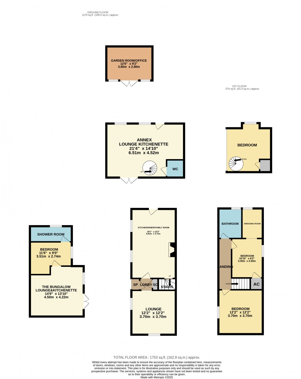 Floorplan for Ampthill, Bedfordshire