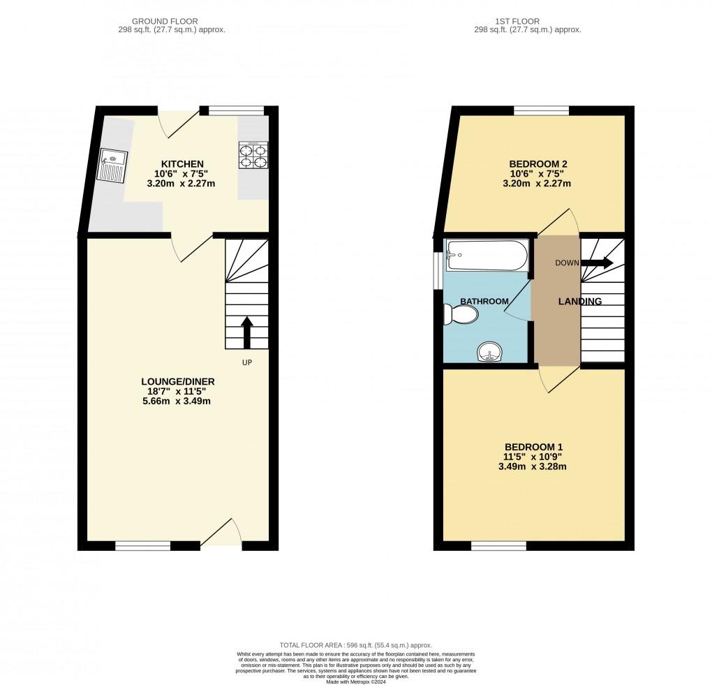 Floorplan for Ampthill, Bedfordshire