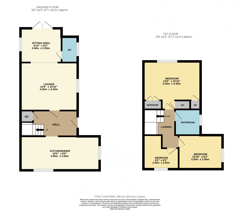 Floorplan for Ampthill, Bedfordshire