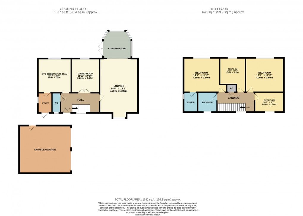 Floorplan for Flitwick, Bedfordshire