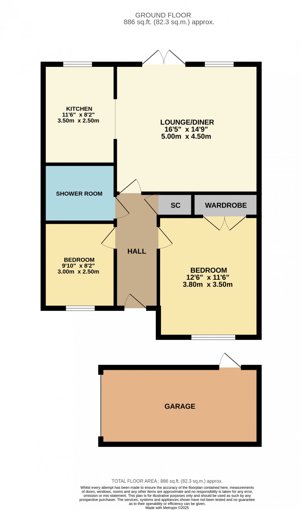 Floorplan for Maulden, Bedfordshire