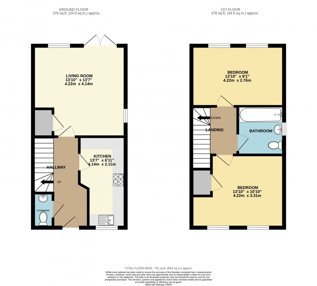 Floorplan for Houghton Conquest, Bedfordshire