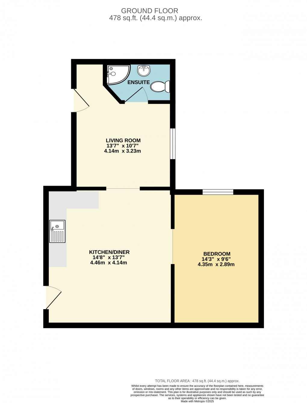 Floorplan for Ampthill, Bedfordshire