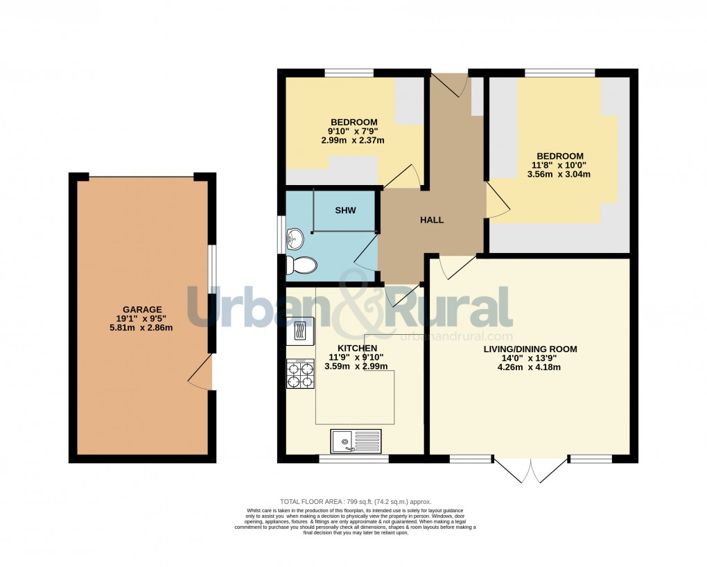 Floorplan for Flitwick, Bedfordshire