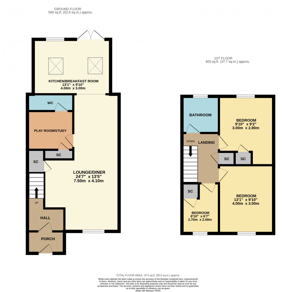 Floorplan for Flitwick, Bedfordshire