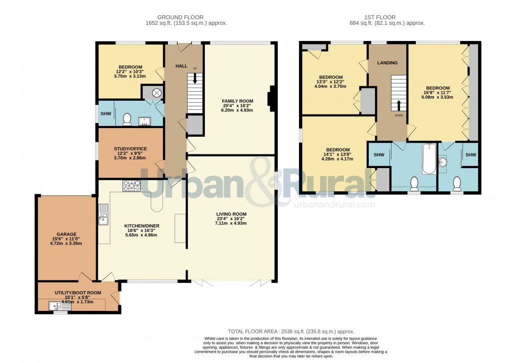 Floorplan for Ampthill, Bedfordshire