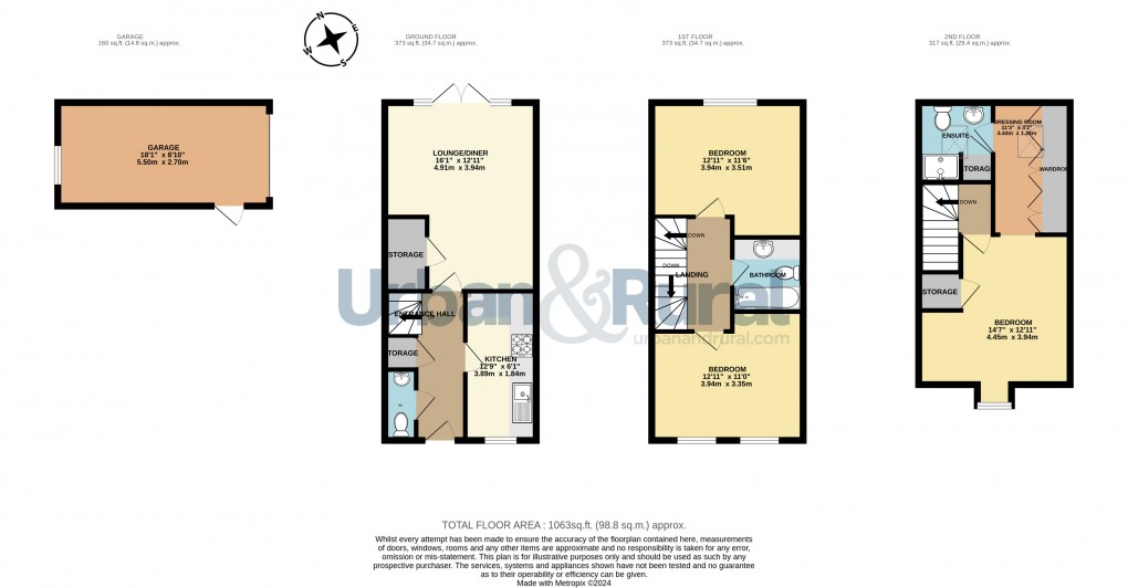 Floorplan for Sharnbrook, Bedford, Bedfordshire