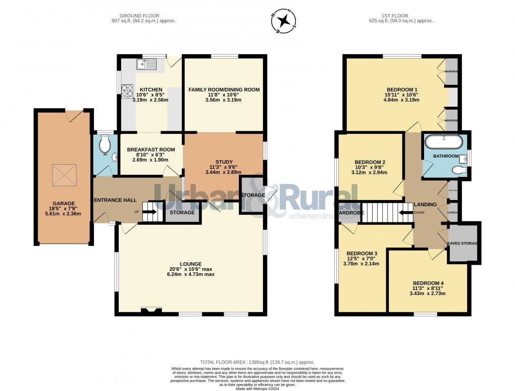 Floorplan for Carlton, Bedford, Bedfordshire