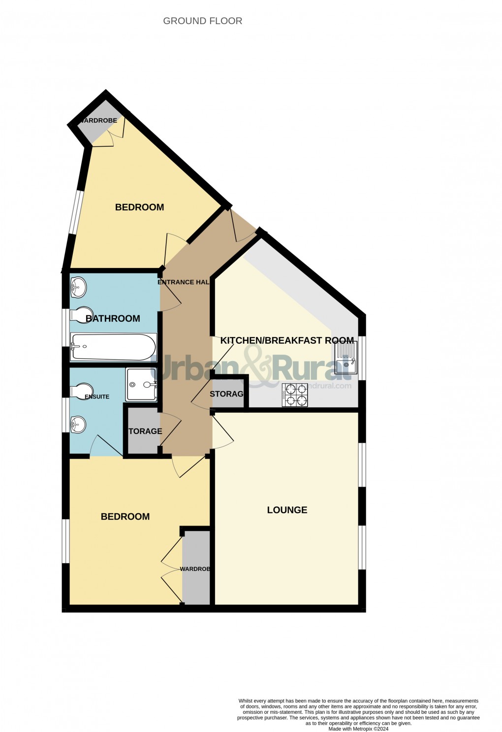 Floorplan for Clapham, Bedford, Bedfordshire