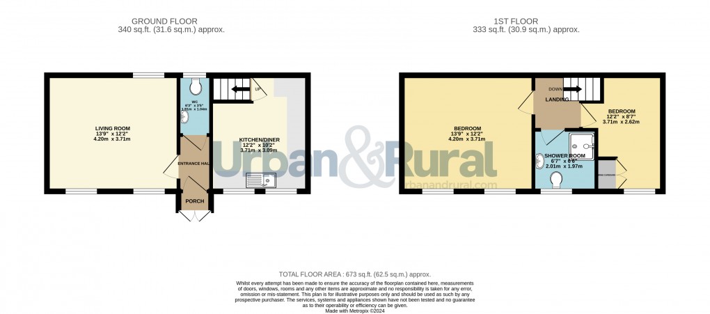 Floorplan for Turvey, Bedford, Bedfordshire