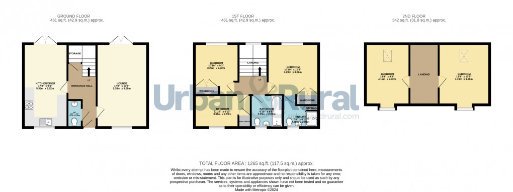 Floorplan for Bedford, Bedfordshire