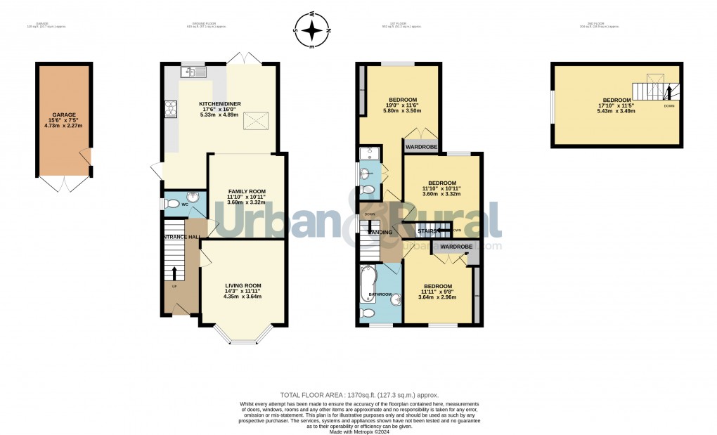 Floorplan for Bedford, Bedfordshire