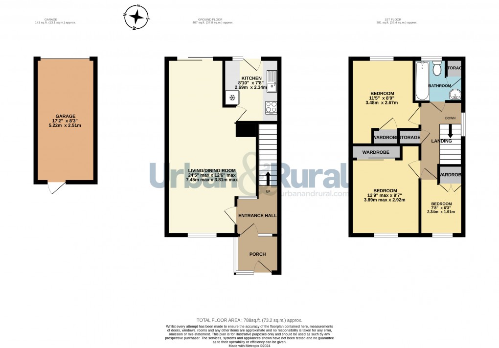 Floorplan for Kempston, Bedford, Bedfordshire