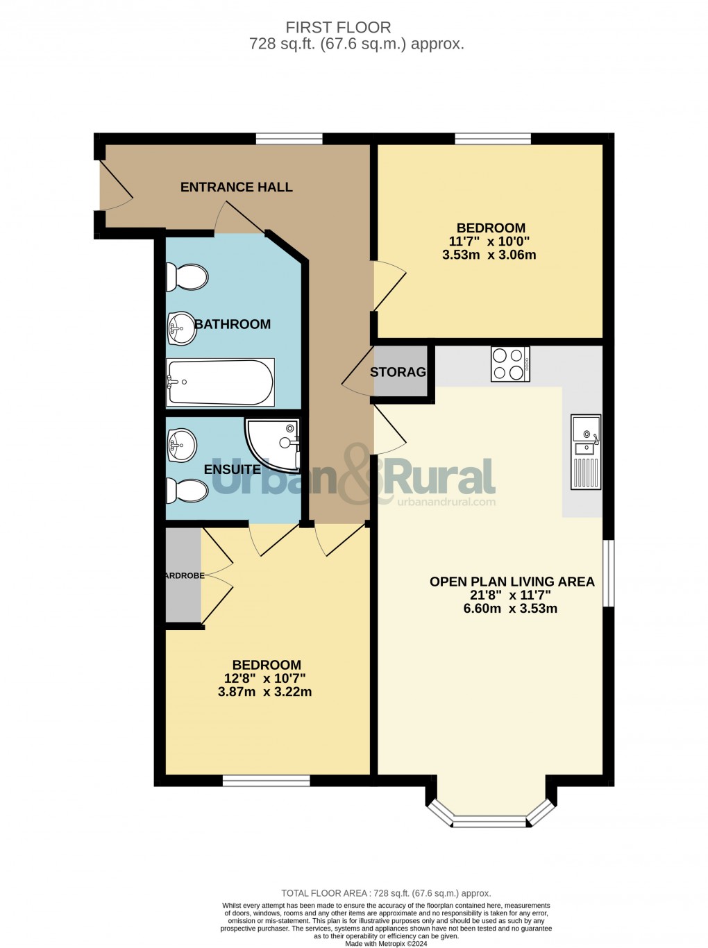 Floorplan for Bedford, Bedfordshire