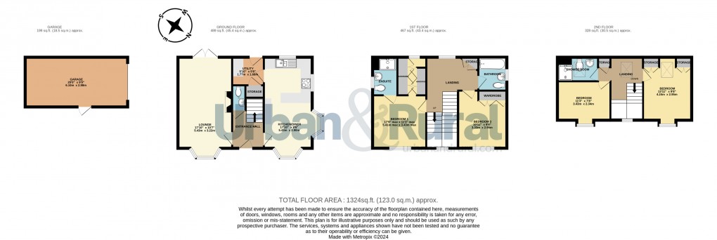 Floorplan for Kempston, Bedford, Bedfordshire