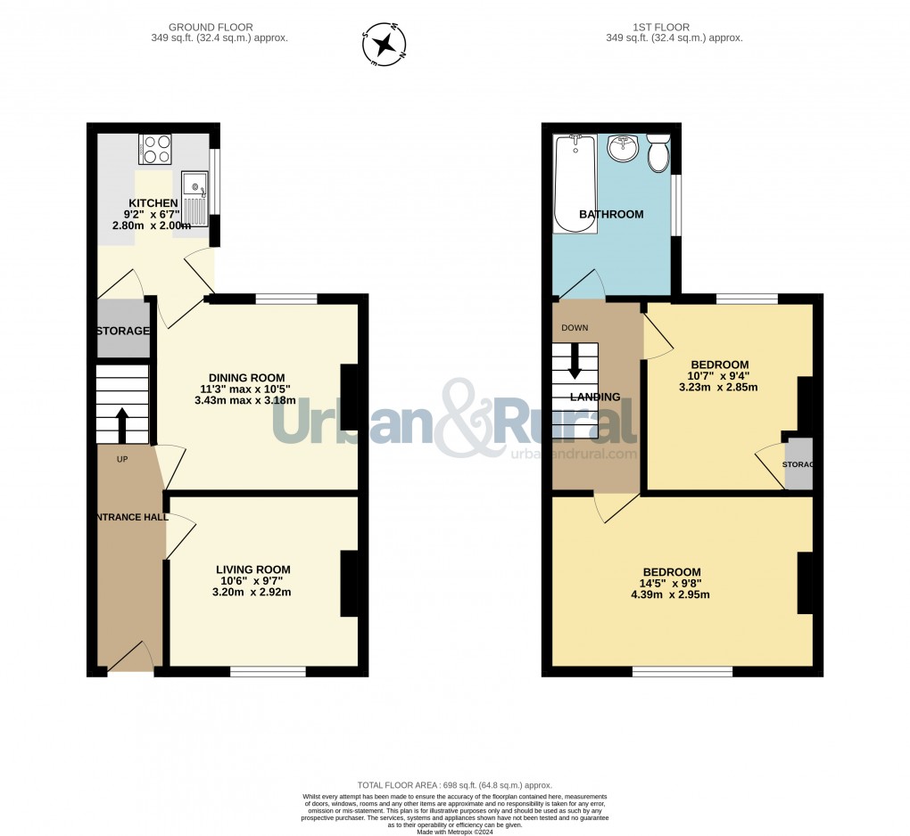 Floorplan for Bedford, Bedfordshire