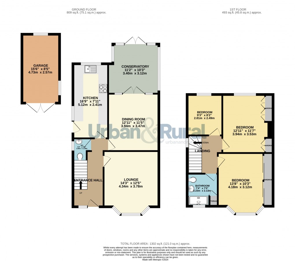 Floorplan for Bedford, Bedfordshire