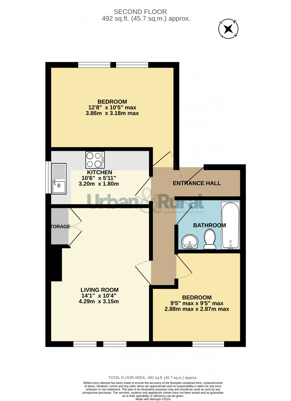 Floorplan for Bedford, Bedfordshire