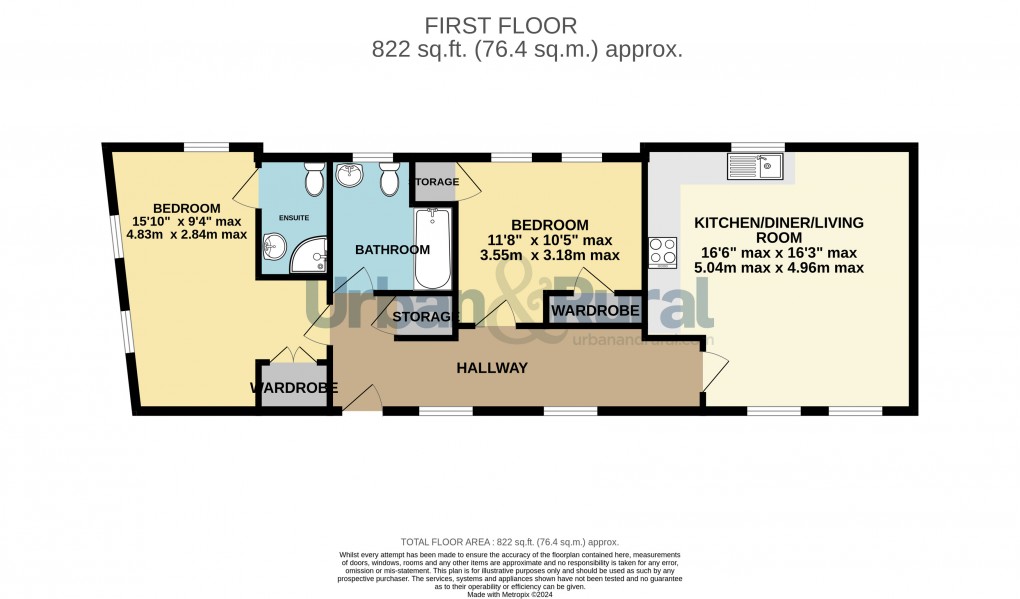 Floorplan for Bedford, Bedfordshire